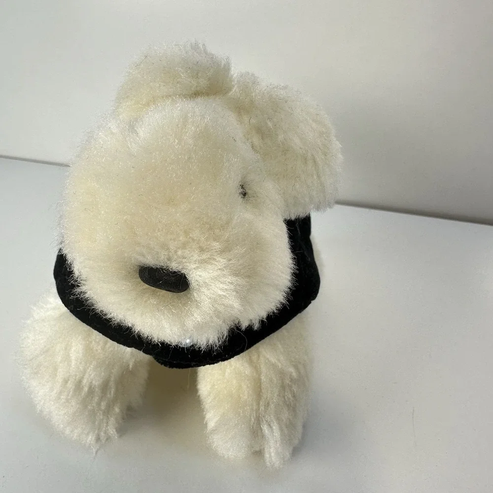 Vintage LuLu Macfluff Muffy Vanderbear Dog 1993  Black Cape Embroidered Name